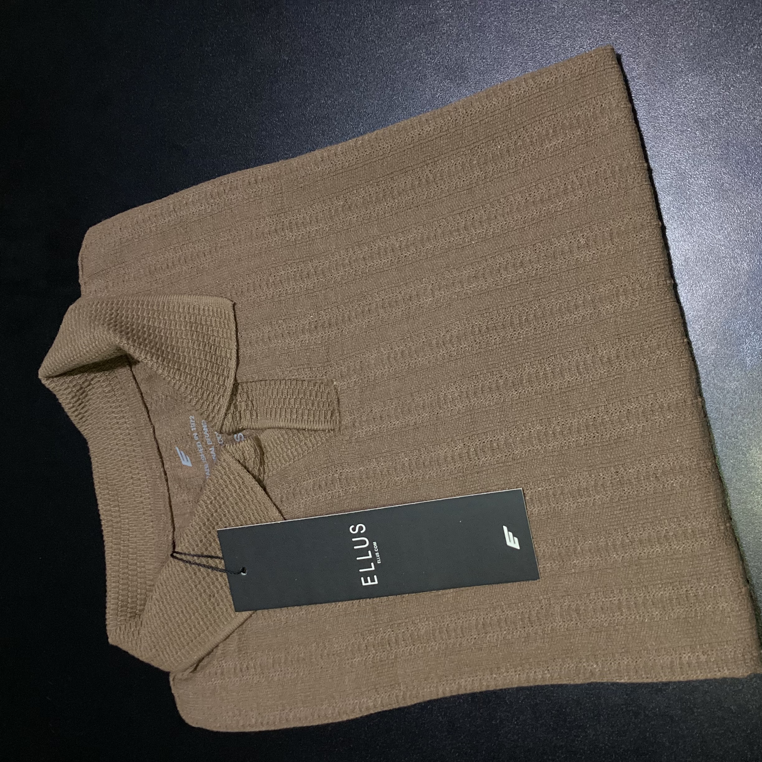 CAMISA POLO TEXTURIZADA GOLA V ELLUS