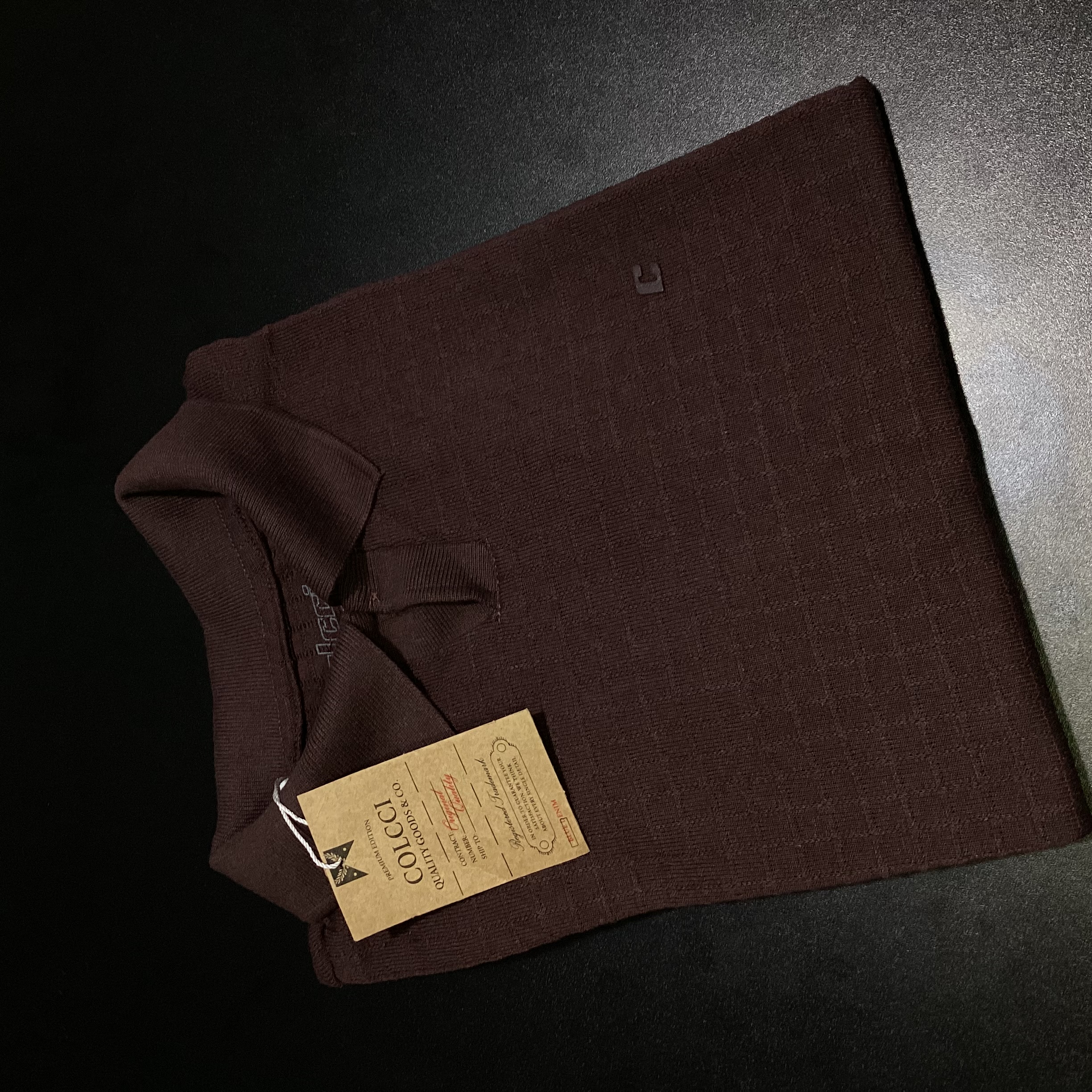 CAMISA POLO TEXTURIZADA GOLA V COLCCI