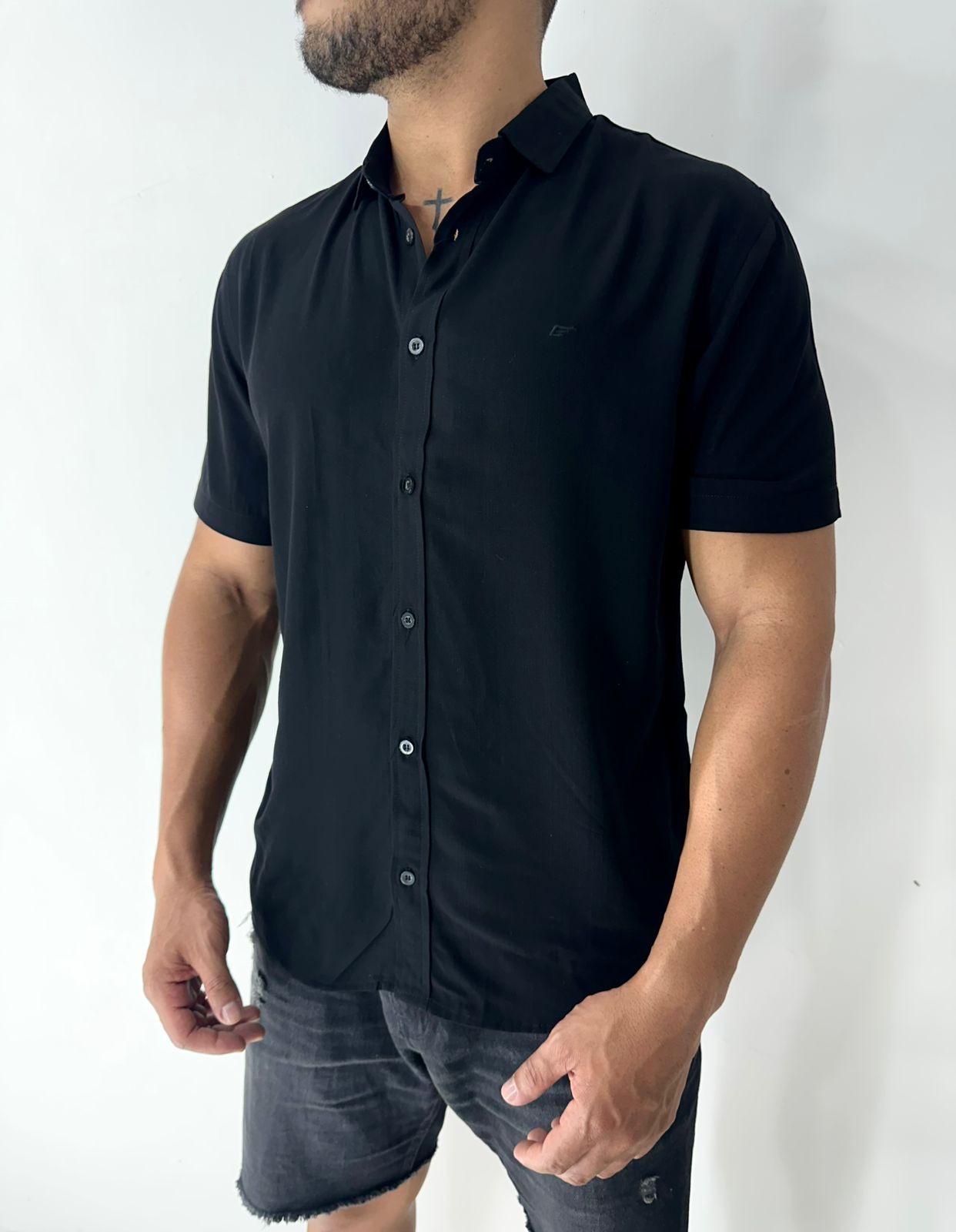 CAMISA SOCIAL VISCO LINHO ELLUS